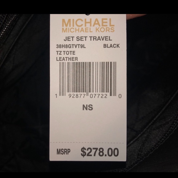 MICHAEL KORS JET SET TRAVEL SAFFIANO LEATHER TOTE - Picture 8 of 8